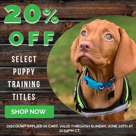 20% OFF Select Puppy Training Content