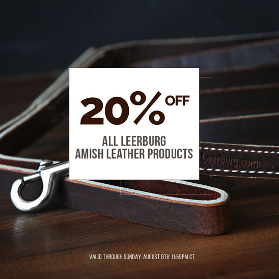 20% OFF All Leerburg Amish Leather
