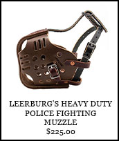 Leather Police Fighting Muzzle