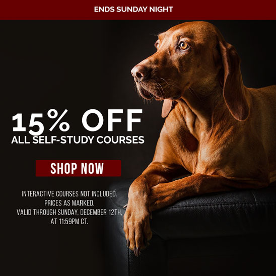 15% off all Self-Study Online Courses