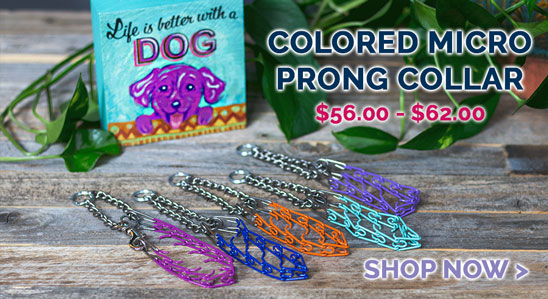Colored Micro Prong Collar