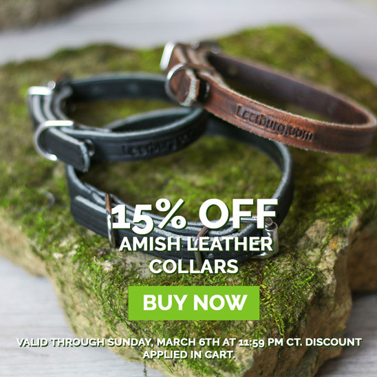 15% Amish Leather Collars
