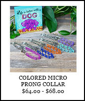 Colored Micro Prong Collars