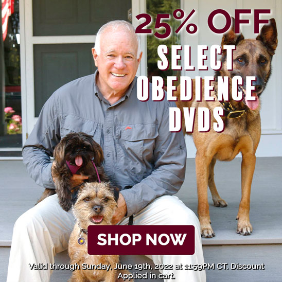 25% OFF SELECT Obedience DVDS