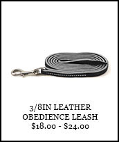 3/8in Leather Obedience Leash