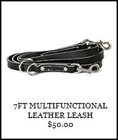 7Ft Multifunctional Leather Leash