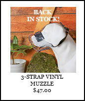 3-strap Vinyl Muzzle
