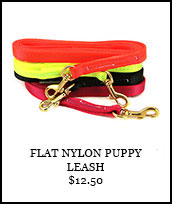 Flat Nylon Puppy Leash with Handle