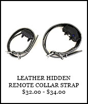 Leerburg's Leather Hidden Remote Collar Strap