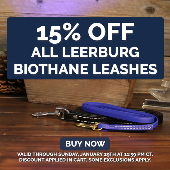 15% OFF on All Biothane Leashes
