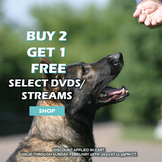 Buy 2 Get 1 Select Leerburg DVDs and Streams