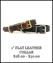 Flat Leather Collar