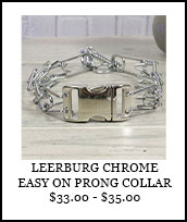 Chrome Easy On Prong Collar