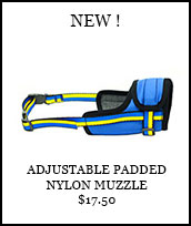 Adjustable Padded Nylon Muzzle