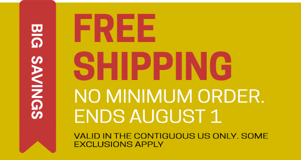 Free Shipping. Ends August 1