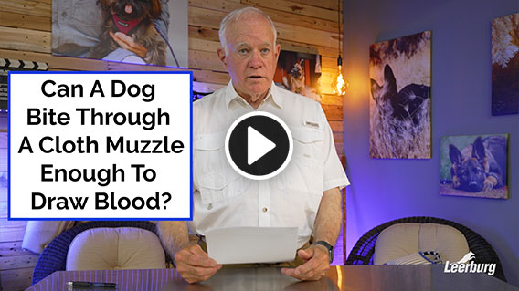 Video: Can A Dog Bite Through A Cloth Muzzle Enough To Draw Blood?