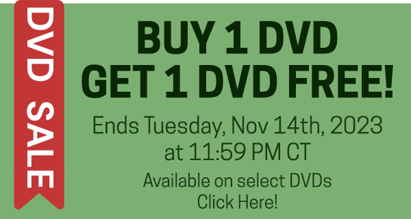 Buy 1 DVD Get 1 DVD ends Tuesday