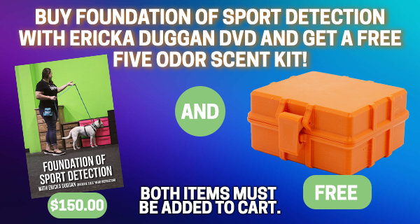 Buy Ericka Scent Work DVD Get Free 5 Odor Scent Kit