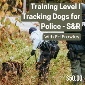 Training Tracking Dogs for Police Search and Rescue
