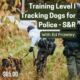 Training Tracking Dogs for Police Search and Rescue