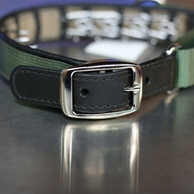Keeper Collars Hidden Prong with Leather Buckle