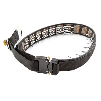 Keeper Collars Hidden Prong Collar with Cobra Buckle