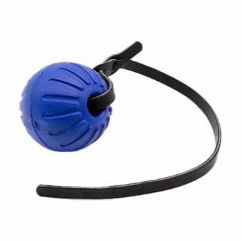 Leerburg Foam Ball with Latigo Leather Strap