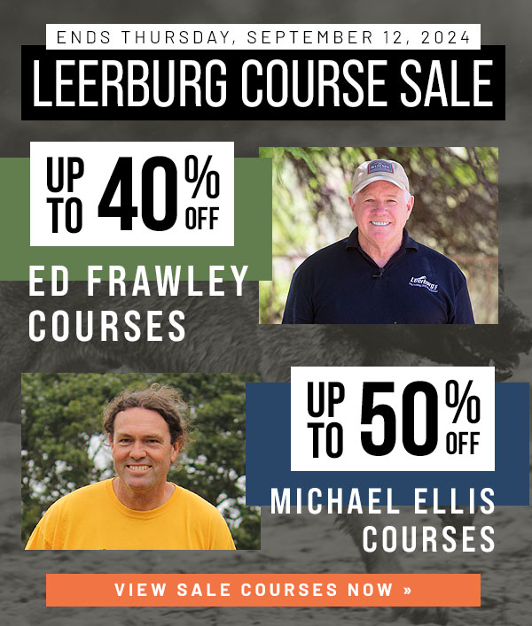 Save up to 50% Off Leerburg Courses