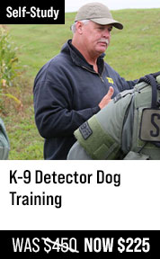 K-9 Detector Dog Training