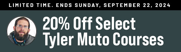 20% Off Tyler Muto Courses Sale