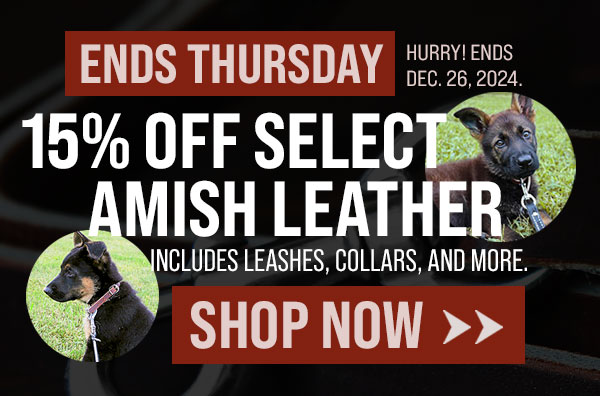 15% Off Select Amish Leather Products Ends Soon