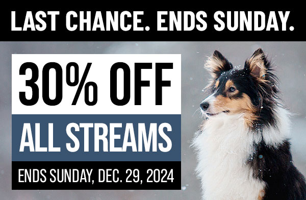 30% Off All Streams