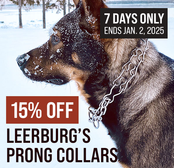 15% Off Leerburg Prong Collars