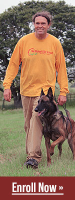 Michael Ellis with dog