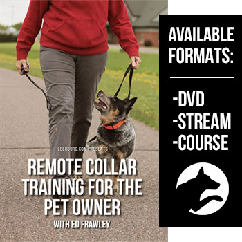 Remote Collar Training for the Pet Owner DVD