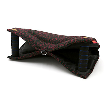 2 Handle Synthetic Bite Bar Pillow - Black & Red