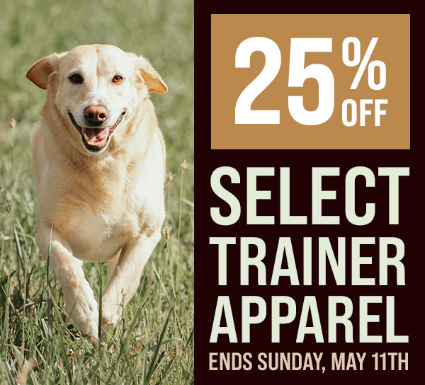 25% Off Select Trainer Apparel