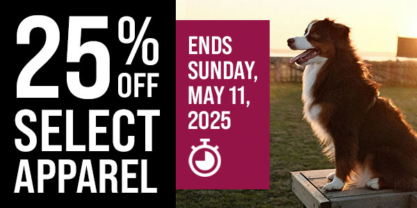 25% Off Select Apparel