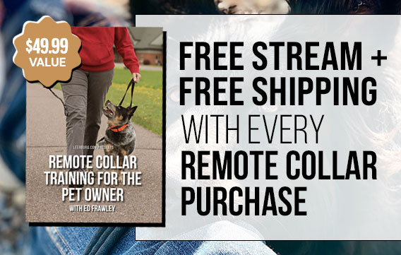 Free Stream + Shipping with Every Remote Collar Purchase