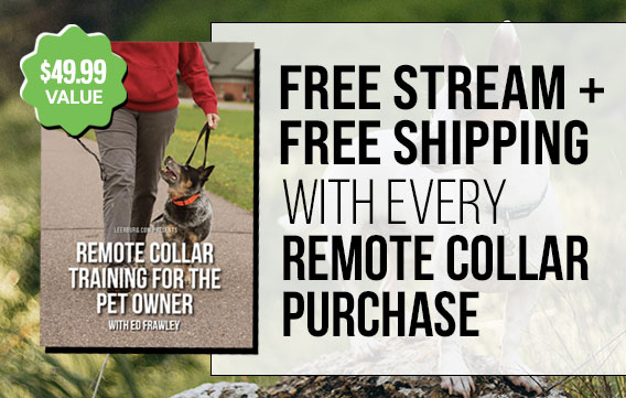 Free Stream + Shipping with Every Remote Collar Purchase