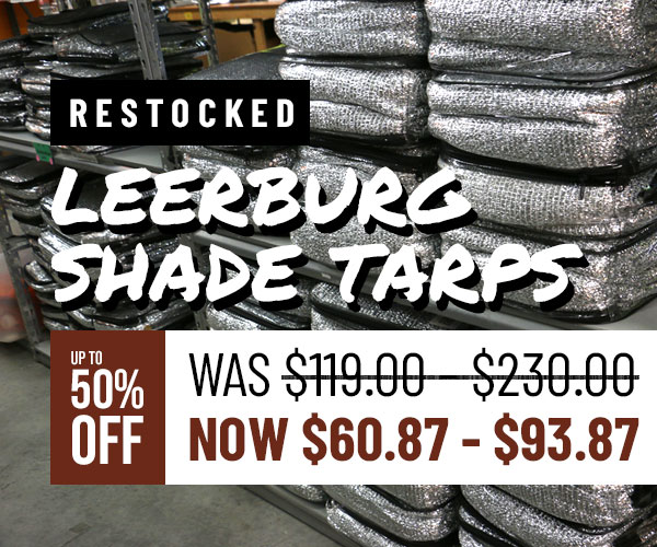 Up to 50% Off Leerburg Shade Tarps