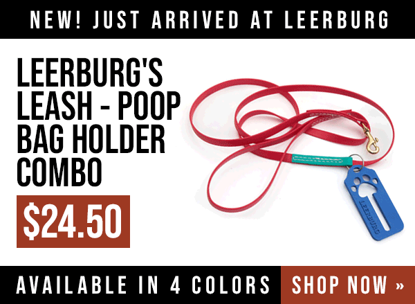 Leerburg's Leash/Poop Bag Holder Combo
