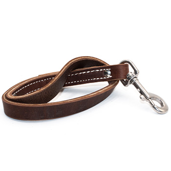 3/4-in x 15-in Latigo Leather Traffic Lead with Handle
