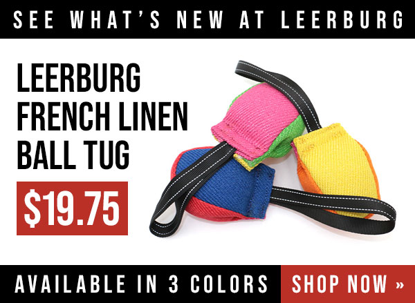 Leerburg French Linen Ball Tug