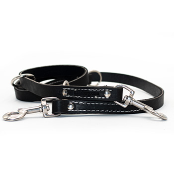 3/4in x 7ft Multifunctional Leather Leash