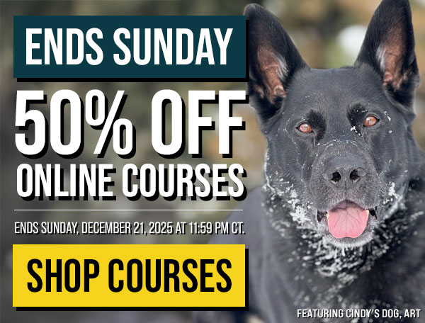 Leerburg Course Sale: 50% Off Courses