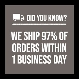 97% of orders ship out within 1 business day