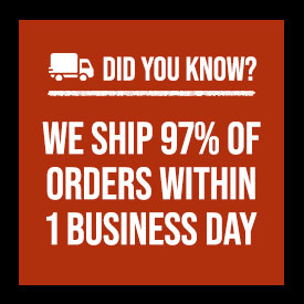 97% of orders ship out within 1 business day