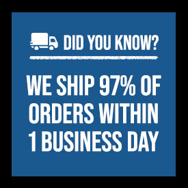 97% of orders ship out within 1 business day