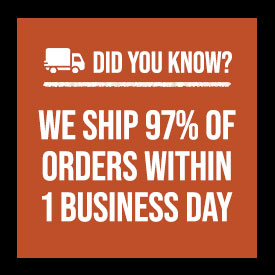 97% of orders ship out within 1 business day